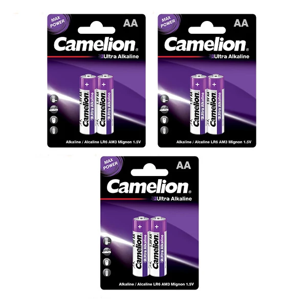 بسته 3 تایی باتری قلمی اولترا آلکالاین کارتی 2 عددی