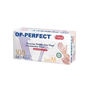 دستکش وینیل اوپی پرفکت مدیوم100 عددی
