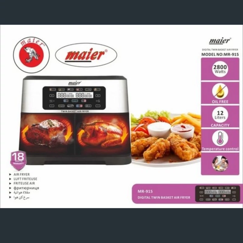 سرخ کن دوقلو مایر مدل MR-915 + نمایندگی مایر