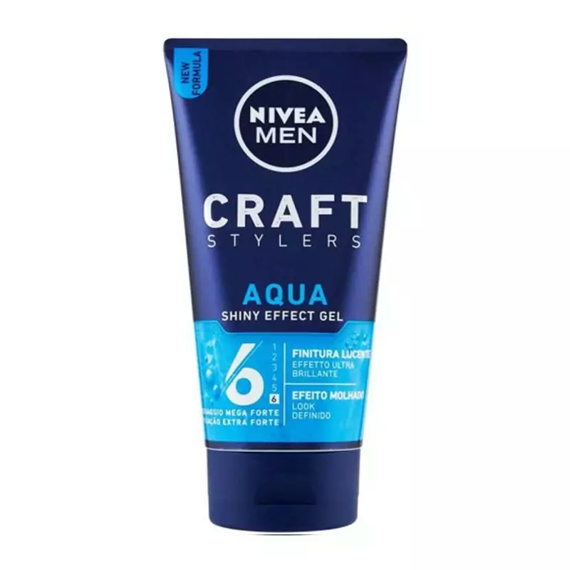 ژل حالت دهنده مو نیوآ سری Craft مدل Aqua Shiny Effect Gel شماره 6 حجم 150 میل