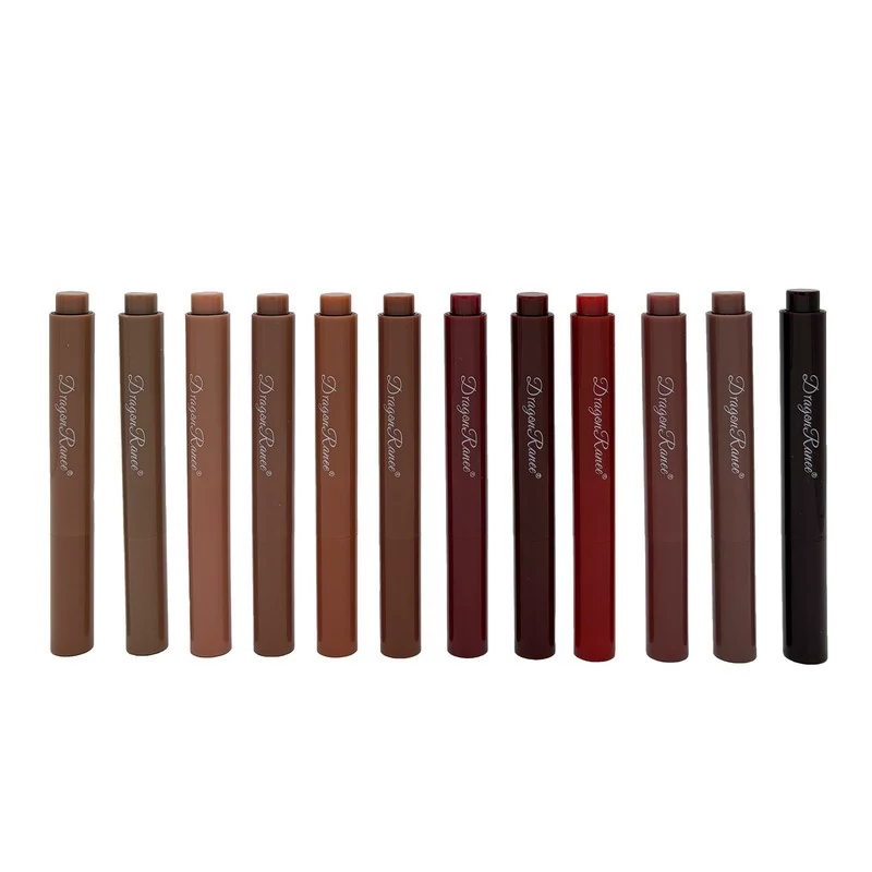 رژ لب جامد دراگون رانی مدل لیپ پلامپر مجموعه 12 عددی