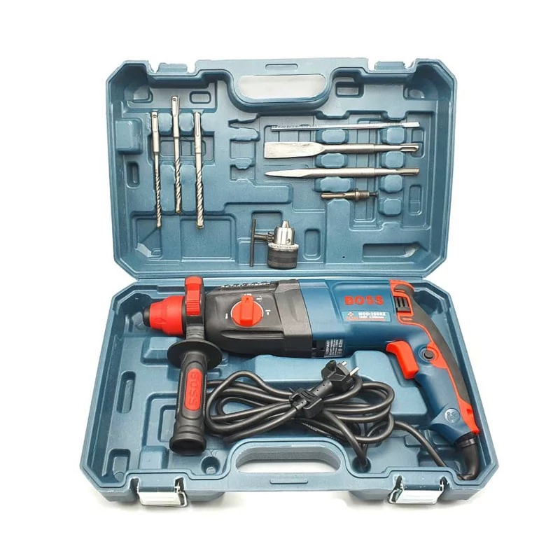 دریل بتن کن چکشی باس مدل GERMANY-TECHNOLOGY -28 مجموعه 10 عددی