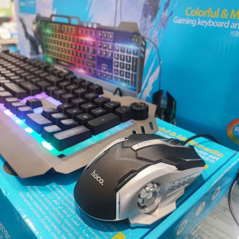 کیبورد و ماوس گیمینگ HOCO مدل GM12 (پس کرایه)