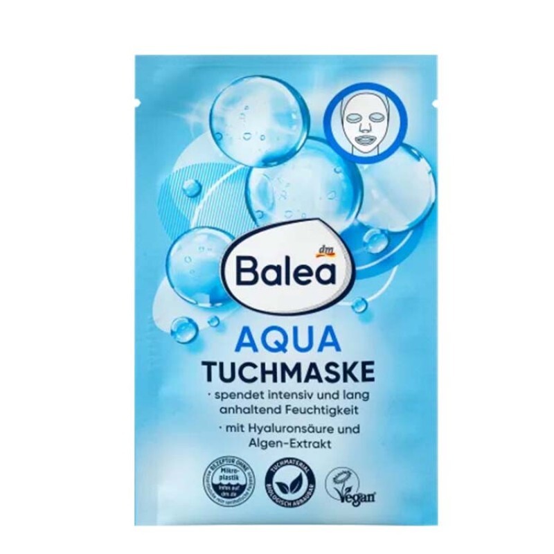 ماسک صورت آبرسان باله آ ورقه ای Balea Aqua Mask
