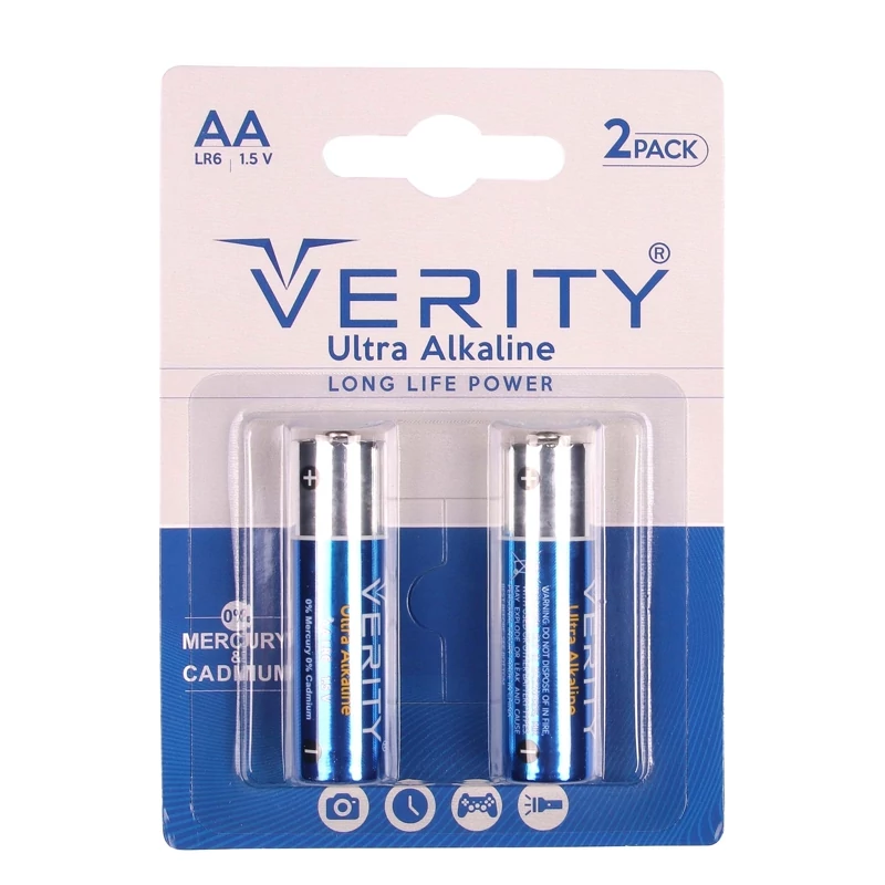 باتری قلمی وریتی آلکالاین بسته 2 عددی 