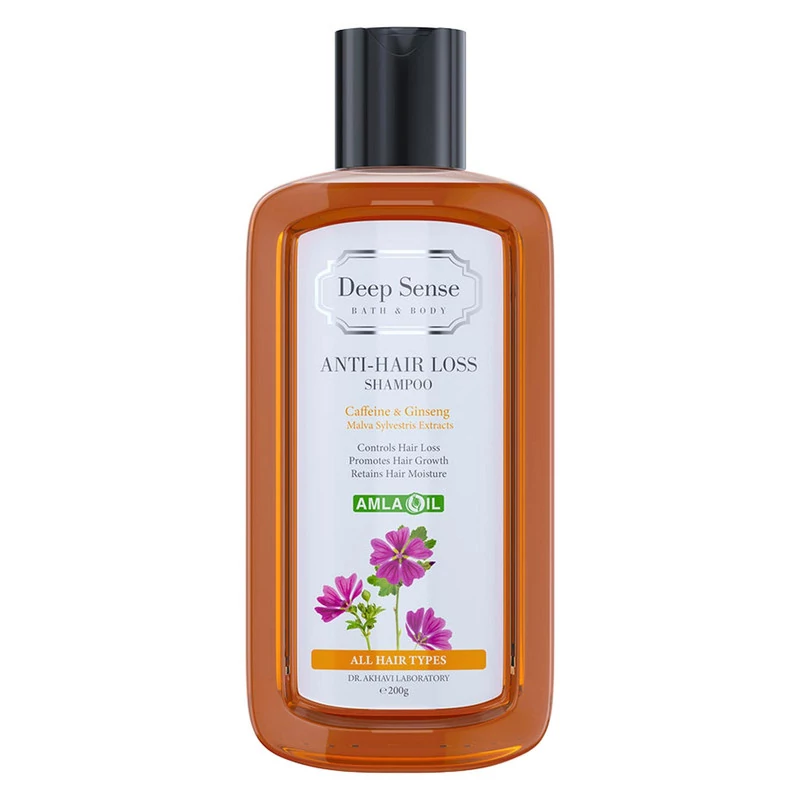 شامپو تقویت کننده مو دیپ سنس مدل Malva Sylvestris مناسب انواع مو حجم 200 میلی لیتر