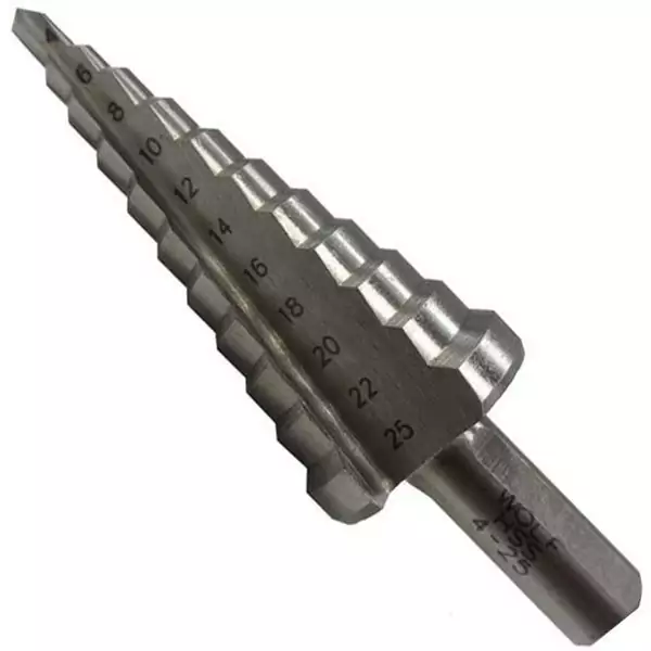 مته مخروطی ولف مدل کاجی سایز 25 میلیمتر