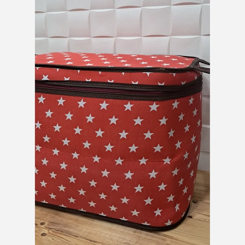 باکس تترون سایز بزرگ مدل ستاره باکس لباس و ژاکت و پتو و حوله زیر تختی و نظم دهنده همه کاره و باکس لباس ضخیم و کاربردی 