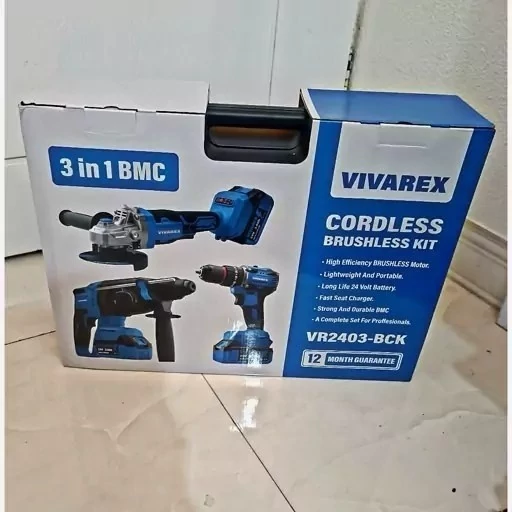 دریل و پیچ گوشتی شارژی ویوارکس مدل VR2403-BCK 24 ولت اتوماتیک با 3 باتری مشخصات گزارش