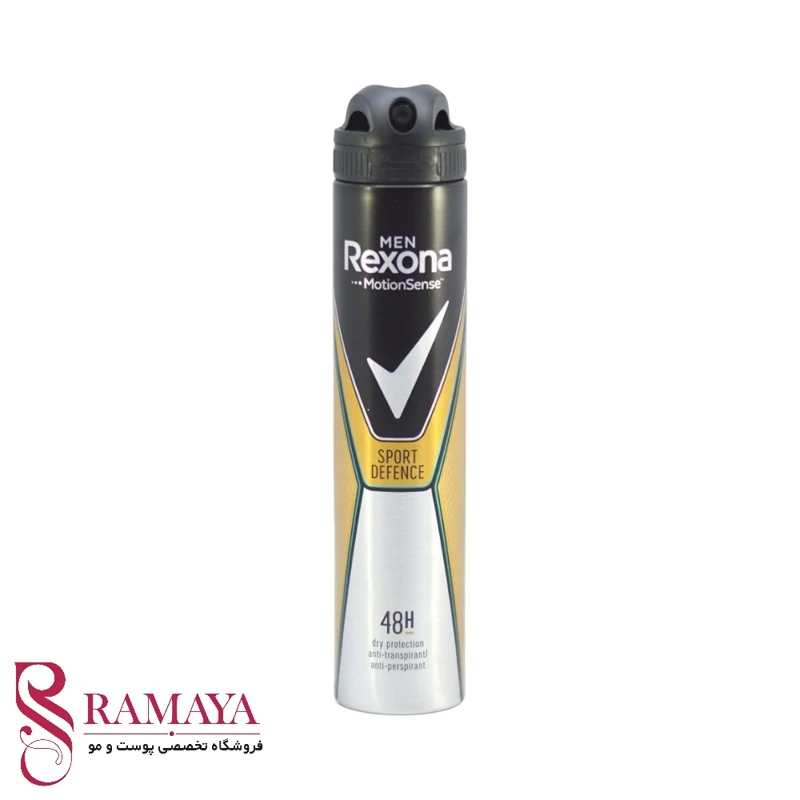 اسپری ضد تعریق مردانه رکسونا مدل sport defence حجم 200 میل