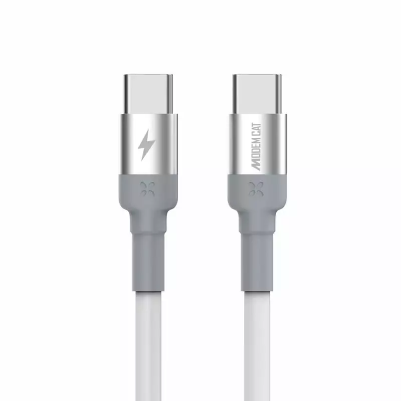 کابل شارژر تایپ سی به تایپ سی مودم کت Modemcat مدل 008