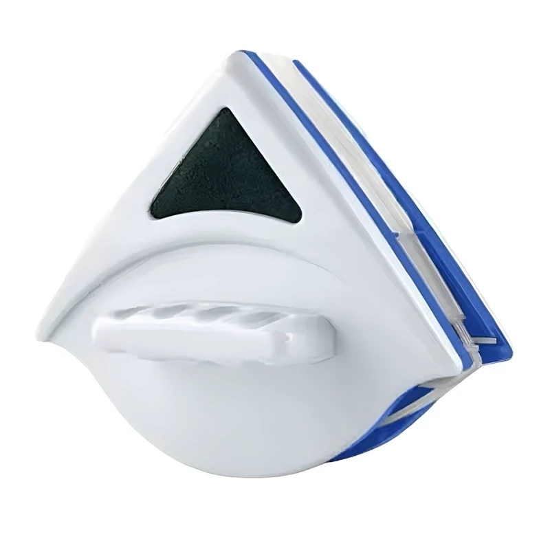 شیشه پاک کن دوطرفه مغناطیسی دارای آهنربای قوی و دارای تیغه پلاستیکی برای جمع کردن آب