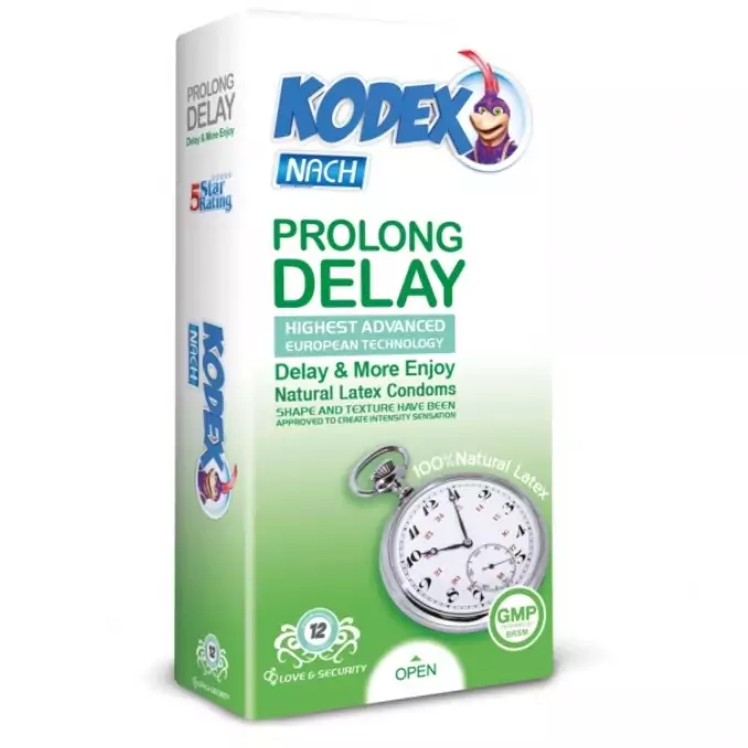 کاندوم تاخیر پرولانگ دیلی کدکس 12 عددی