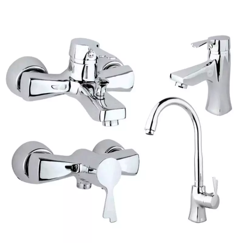 ست 4 تایی شیرآلات راسان مدل پاپیون(پس کرایه)