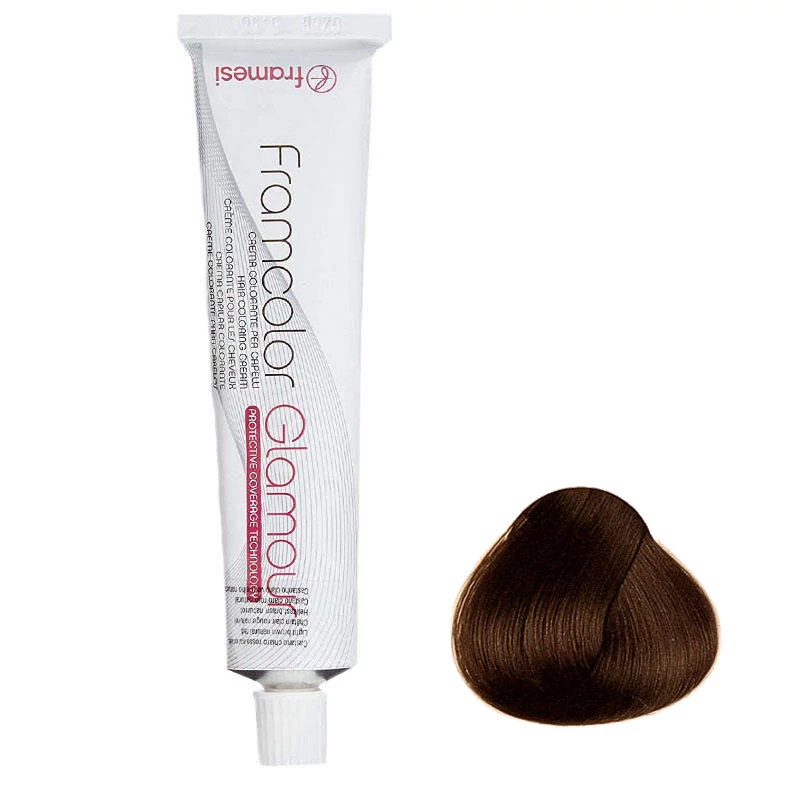 رنگ مو فرامسی مدل glamour شماره 7.46 حجم 100 میلی لیتر رنگ بلوند کهربایی متوسط