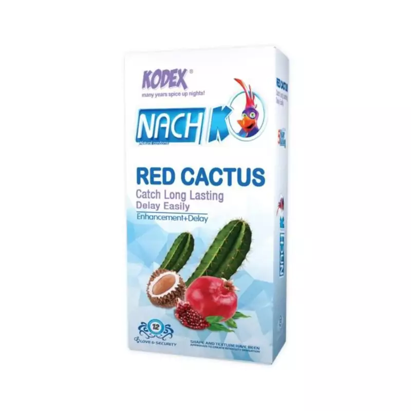 کاندوم کدکس مدل Red Cactus بسته 12 عددی