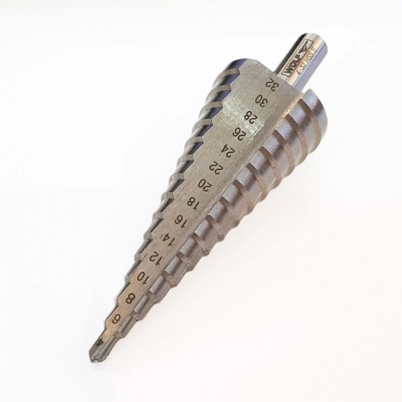 مته مخروطی (مته کاجی) سایز 32-4 Wolf کیفیت تایوان