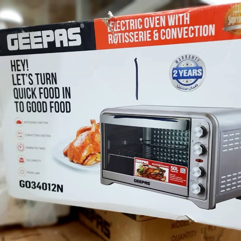 اوون توستر 50 لیتری استیل جیپاس مدل 34012 