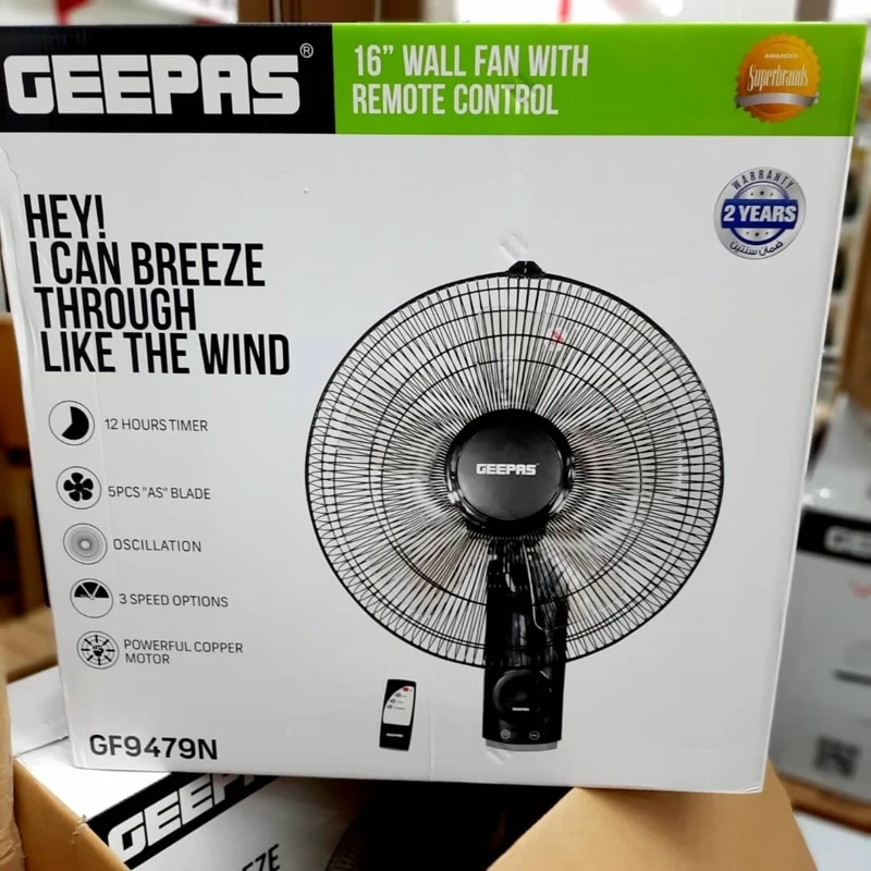 پنکه دیواری مارک جیپاس مدل9479 (پس کرایه)