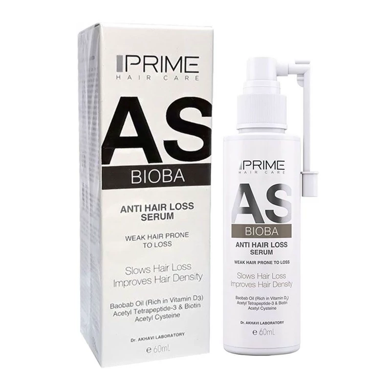 سرم تقویت کننده و ضد ریزش مو پریم مدل As حجم 60 میلی لیتر