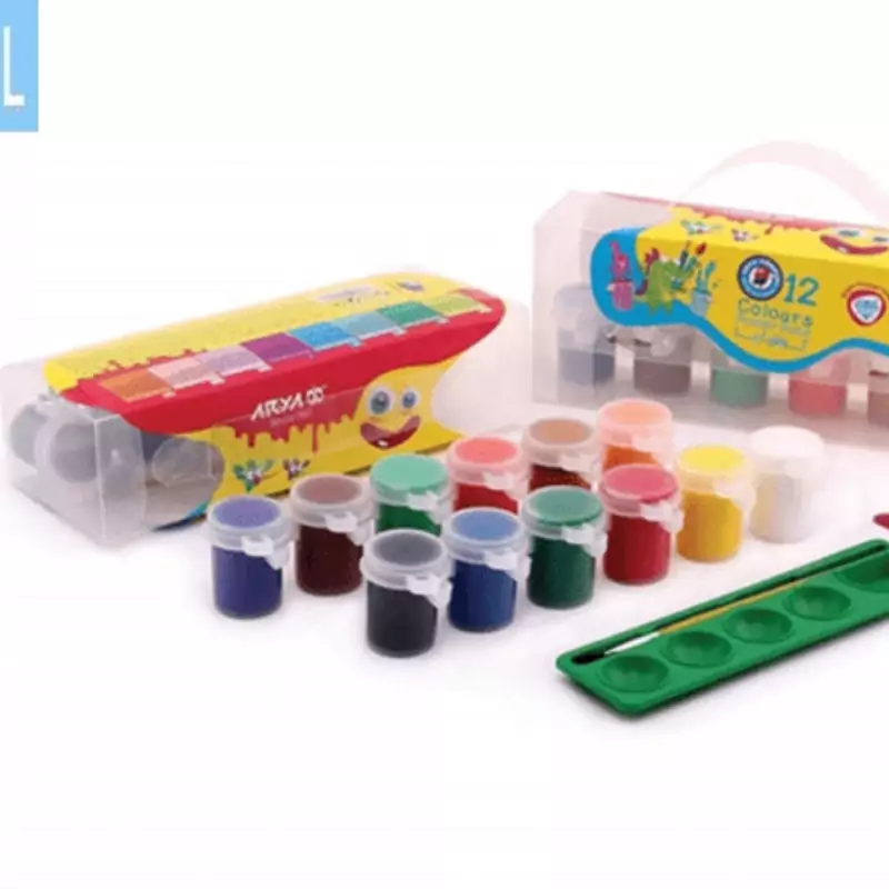 گواش 12 رنگ جعبه ای آریا