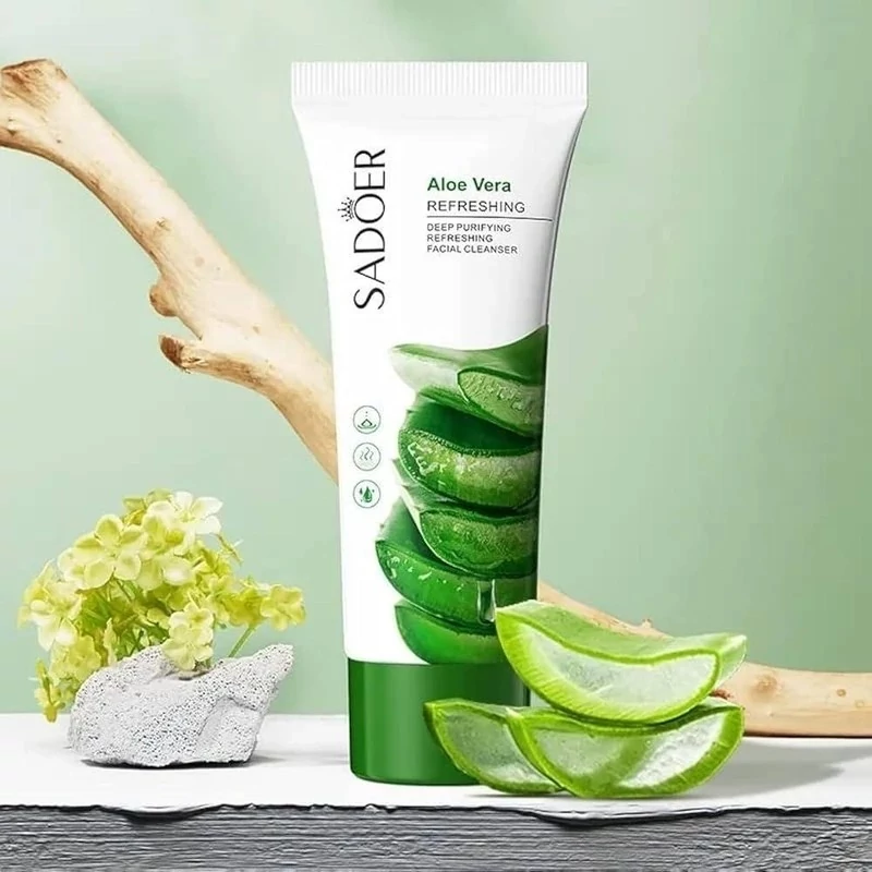 شوینده صورت آلوئه ورا سادور 100 گرم فوم شستشوی صورت آلوئه ورا sador
