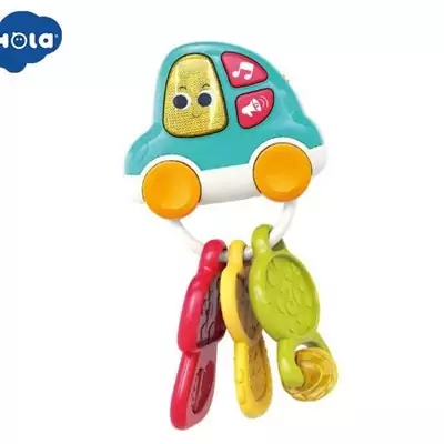 جغجغه دندانگیر موزیکال طرح جاکلیدی هولی تویز Hola Toys مدل A8996
