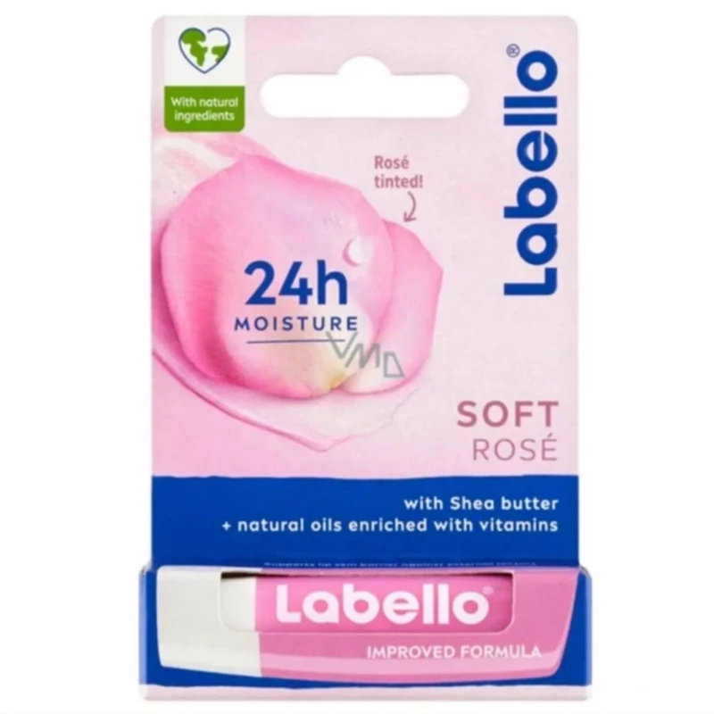 بالم لب لابلو Labello مدل Rose Soft با رایحه گل رز حجم 5.5 میل