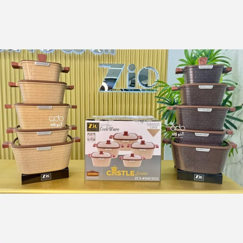 سرویس قابلمه گرانیتی 10 پارچه زیو مدل ZCS-8560