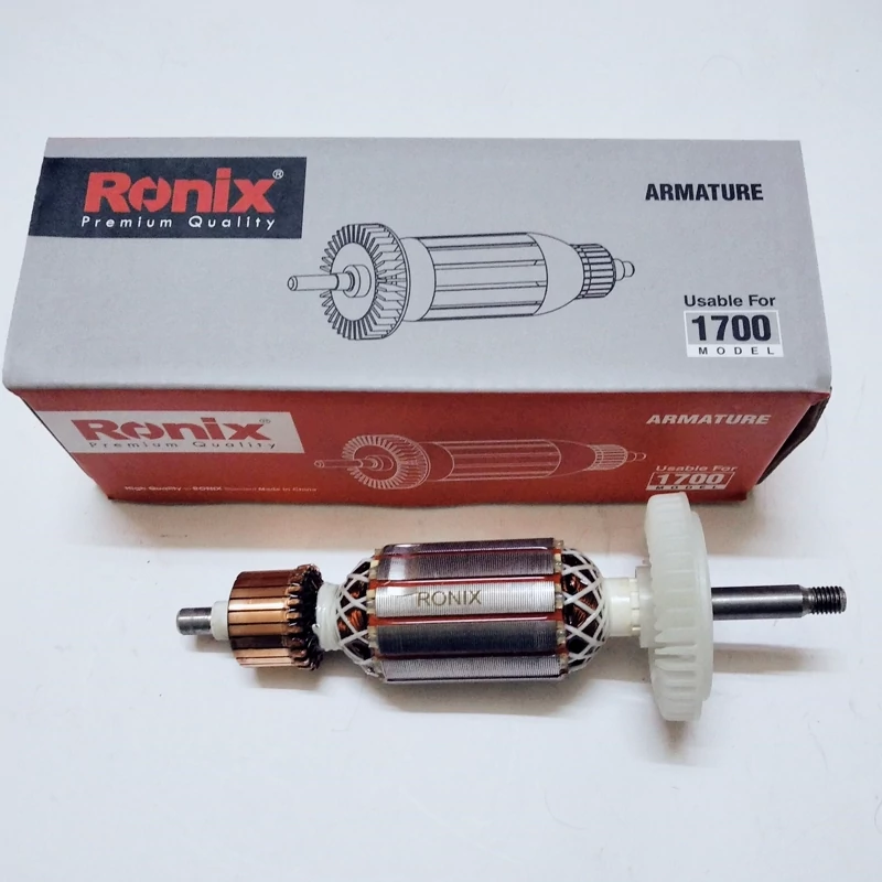 آرمیچر مینی فرز بوش مدل 1700 برند Ronix اصل سیم پیچی مسی طبق توضیحات. 