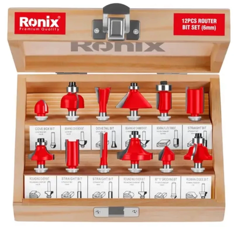 ست 12 عددی تیغ اور فرز رونیکس مدل RH-5341 تنگستن-کارباید rh-5341 تیغه ی اوور فرز رونیکس مدل 5341 همراه جعبه