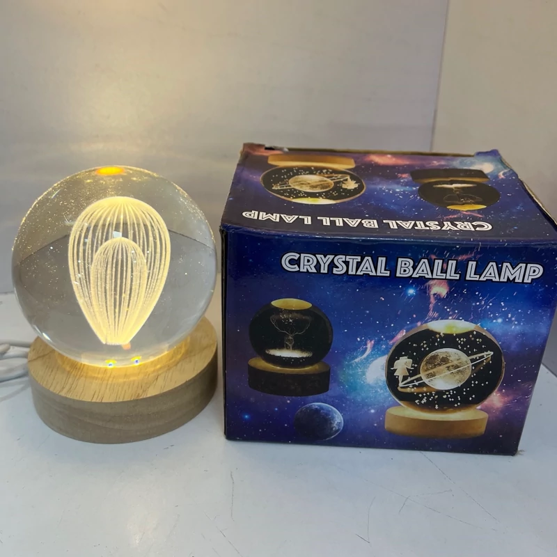 چراغ رومیزی، گوی شیشه ای