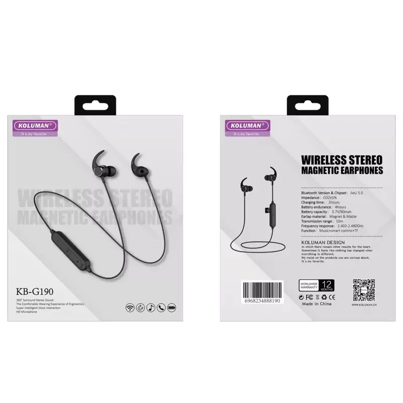 هدفون بی سیم کلومن مدل KB-G190