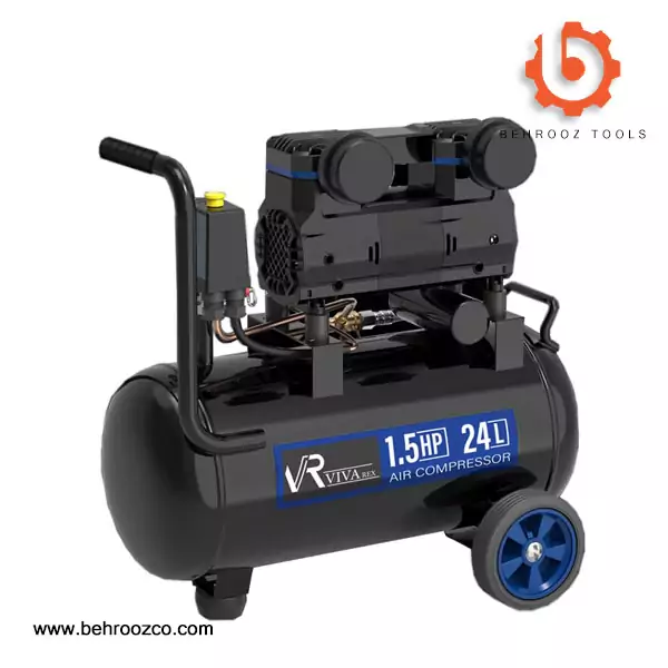 پمپ باد 24 لیتری سایلنت ویوارکس مدل VR2415-SS (پس کرایه)