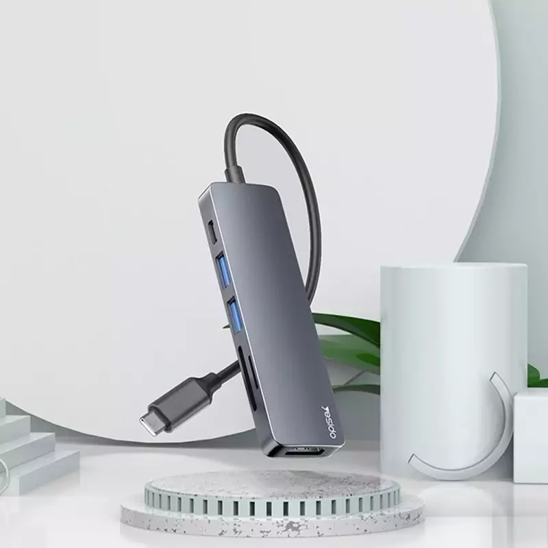 هاب 6 پورت Type-C یسیدو مدل HB11