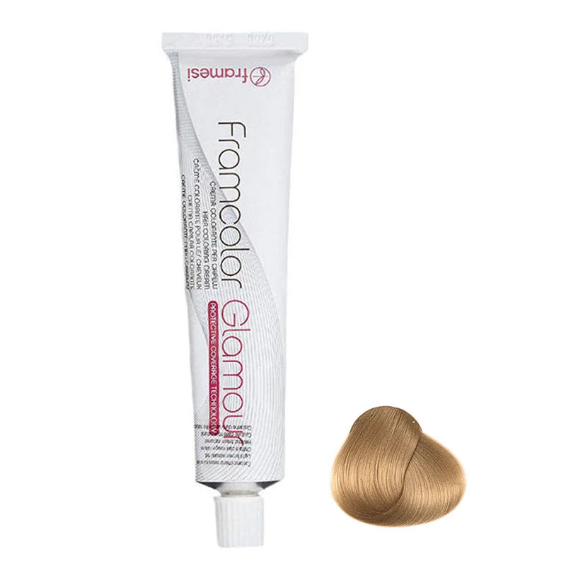 رنگ مو فرامسی مدل glamour شماره 9.46 حجم 100 میلی لیتر رنگ بلوند کهربایی خیلی روشن