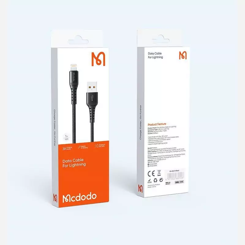 کابل شارژ  Mcdodo مدل CA-226 متریال کنفی طول یک متر
