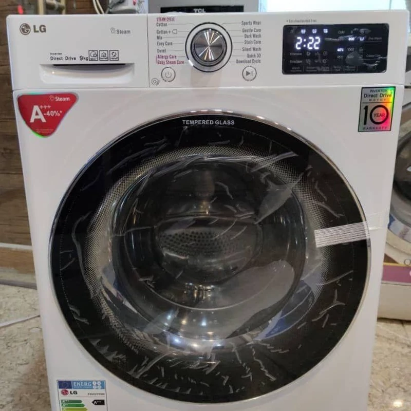 لباسشویی ال جی کره مدل v5 تمام اتومات 10/5کیلویی جدید2025
