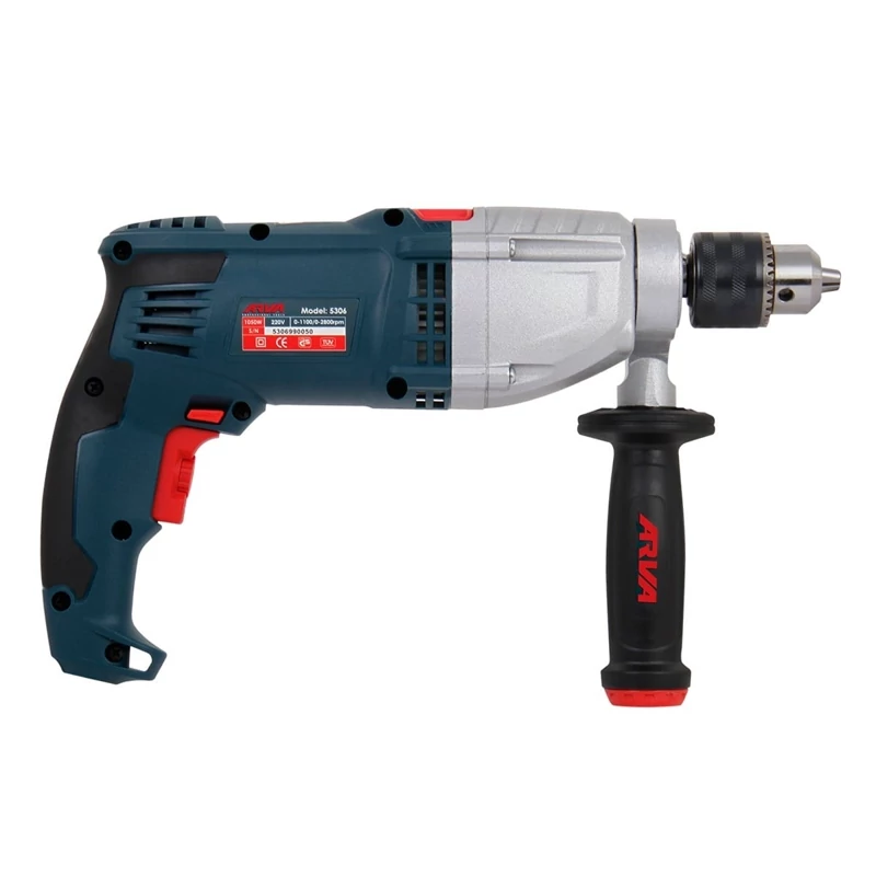 دریل گیربکسی چکشی 1050 وات 13میلیمتری آچاری آروا مدل 5306 با کیف BMC (12 ماه گارانتی)