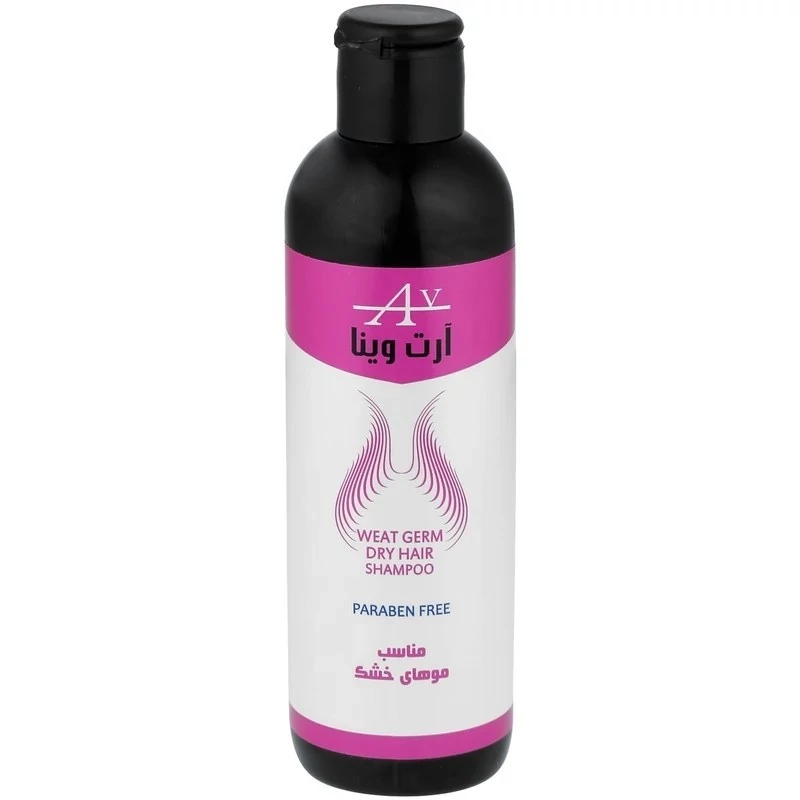 شامپو تقویت کننده و ترمیم کننده مو آرت وینا مدل جوانه گندم حجم 250 میلیلیتر