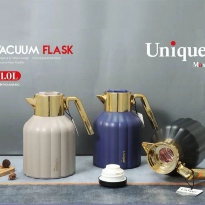 فلاسک 1 لیتری گرم و سرد شیشه دار یونیک مدل UM-100