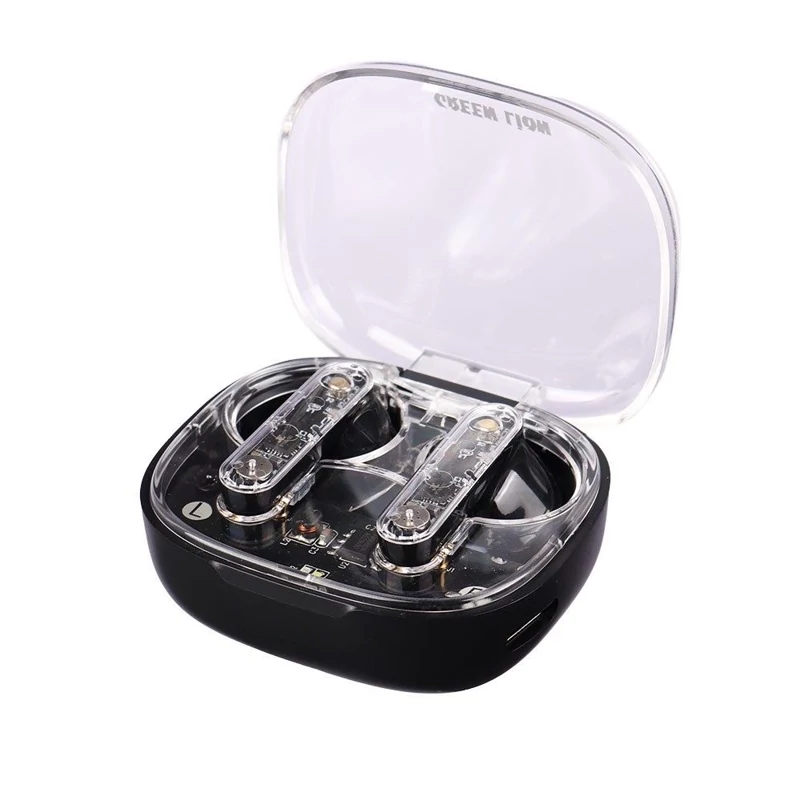 هندزفری گلوبال بلوتوثی گرین لاین مدل TRANSPARENT PROاصلی باگارانتی 18 ماه شرکتی(اورجینال)