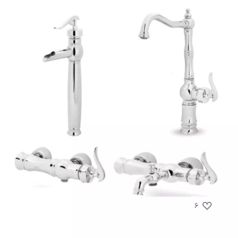 ست شیرآلات بیزانس کروم ایران گروه (پس کرایه)