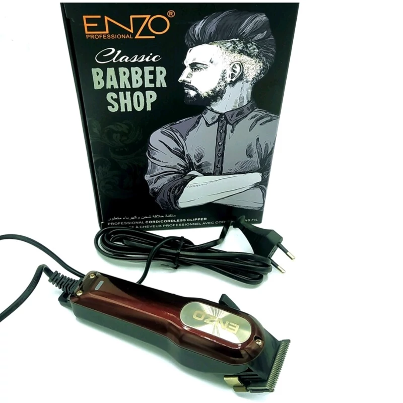 ماشین اصلاح انزو حرفه ای سیمی مخصوص سالن دارای تیغه های استیل تیز شونده