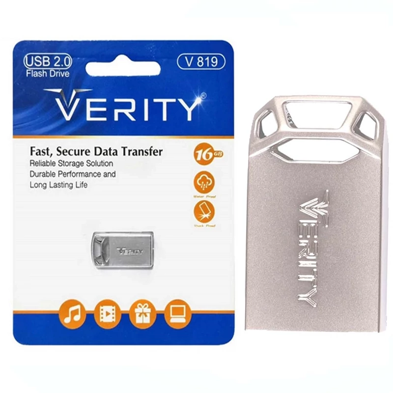 فلش وریتی ( VERITY ) مدل V 819 ظرفیت 16 گیگ (گارانتی 2 ساله آسان سرویس)