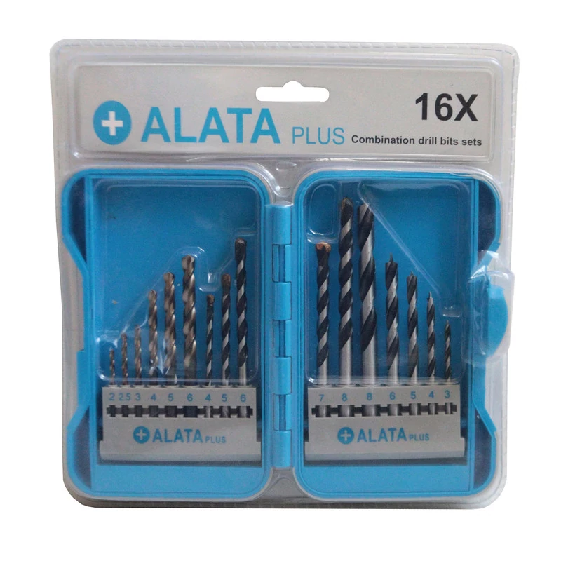 ست جعبه مته ترکیبی سه کاره چوب و آهن و دیوار آلاتا پلاس