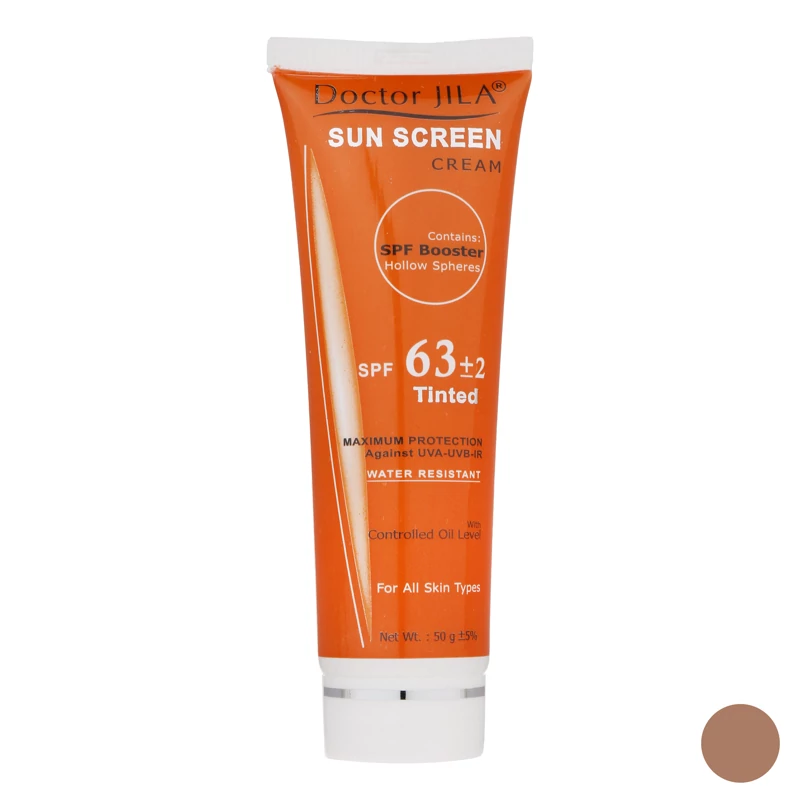 کرم ضدآفتاب SPF63 رنگی دکتر ژیلا