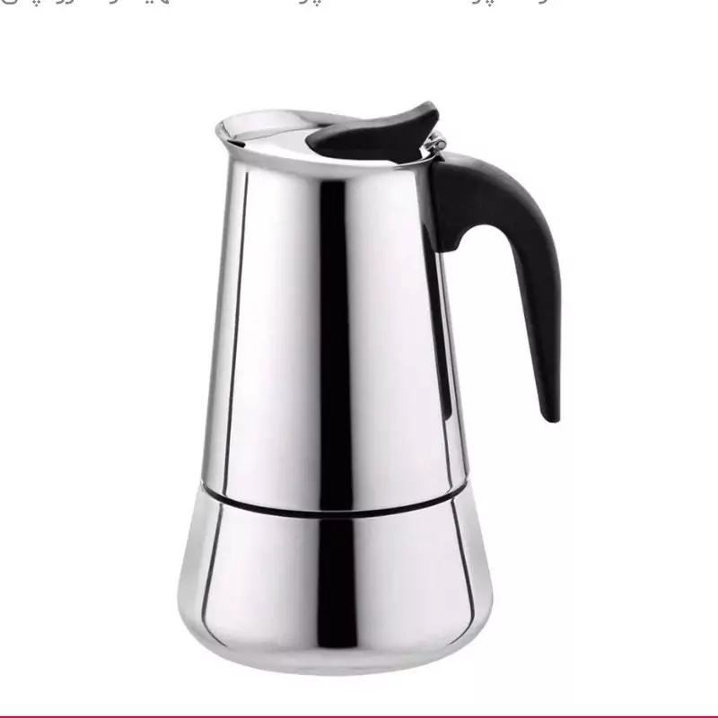 قهوه جوش 4 کاپ استیل (موکاپات، اسپرسوساز روگازی)