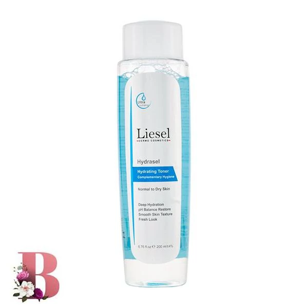 تونر صورت لایسل مدل هیدراسل مناسب پوست خشک و نرمال حجم 200 میلی لیتر