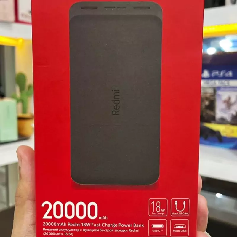 پاوربانک شیائومی 20هزار REDMI اورجینال فست شارژ 20000mAh